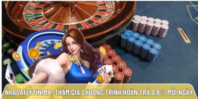 Nhacaiuytin.mx: Tham gia chương trình hoàn trả 0.8% mỗi ngày